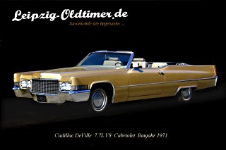 Cadillac DeVille Hochzeitscabrio mieten